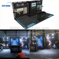 Detian offer 10x20 feet truss display modular booth truss trade show booth tension fabric display shelf with storage room